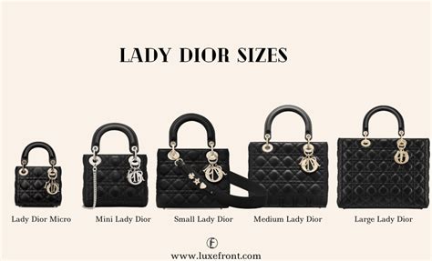 dior lady micro size|Lady Dior mini vs small.